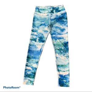 Inner Fire Blue Marble Leggings